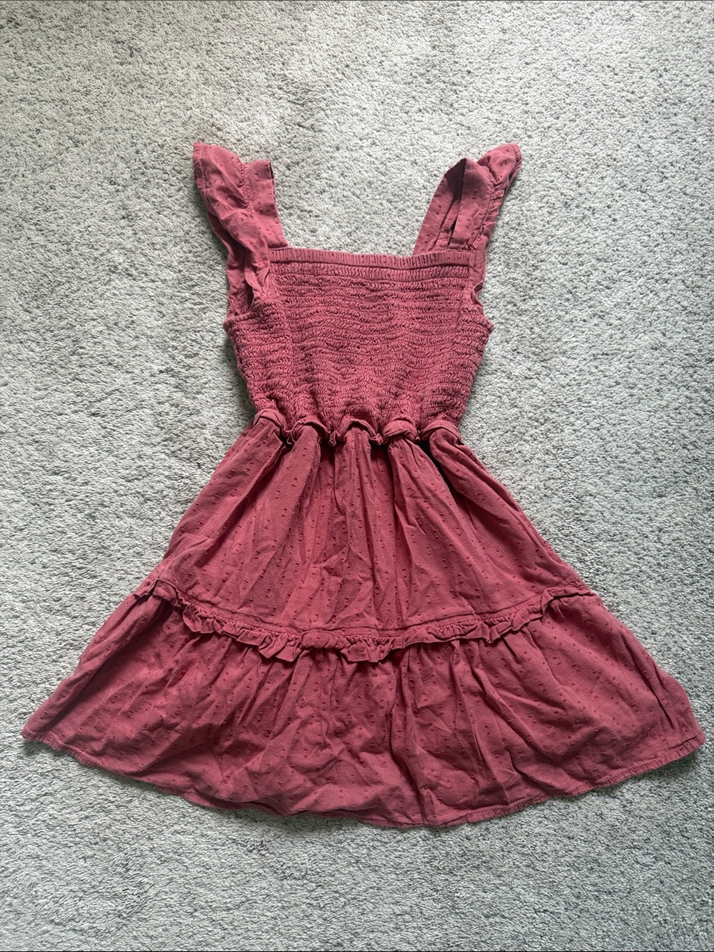 Smocked Sleeveless Sundress in Dusty Rose - Size 6/7